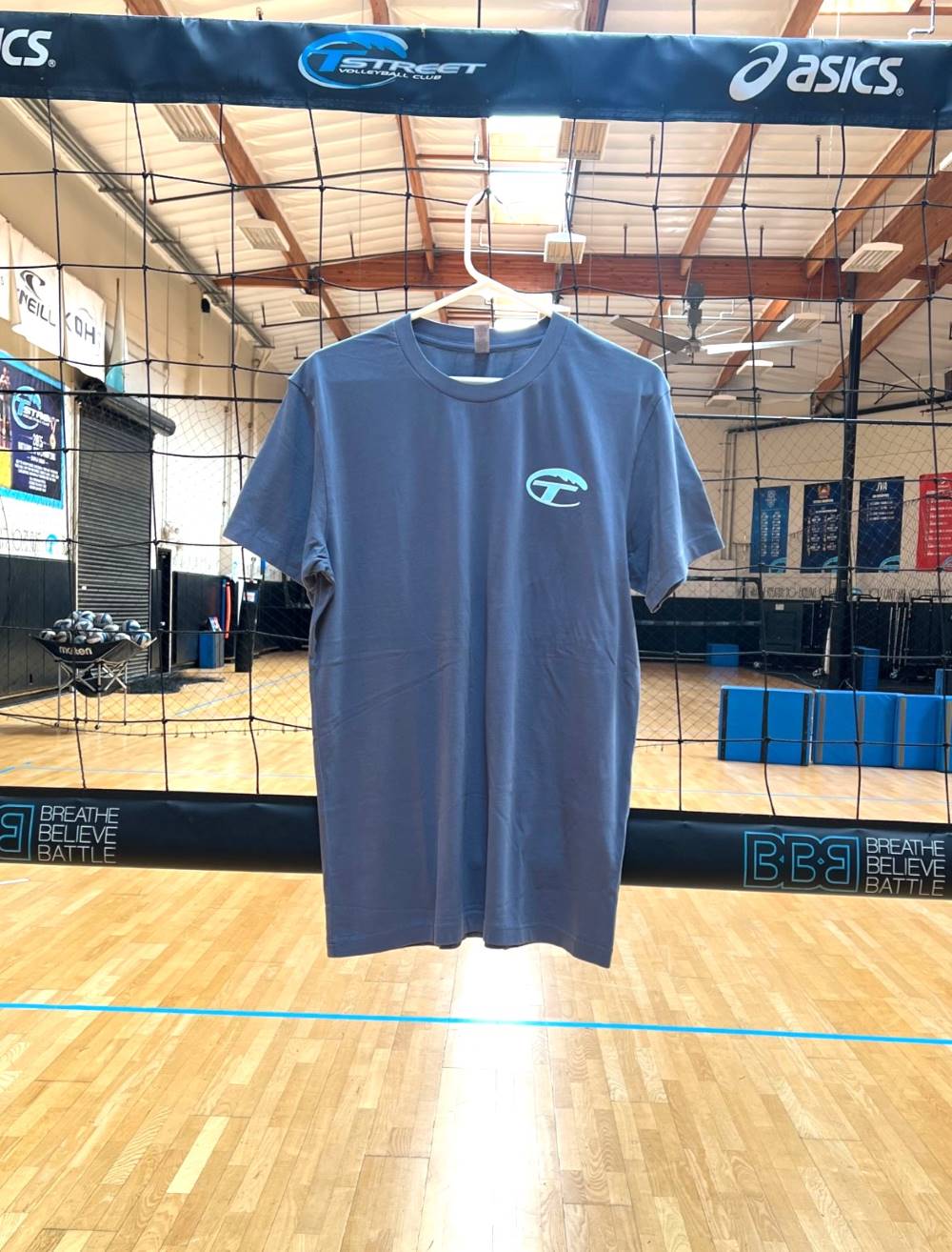 Pigment Slate Blue T-Wave Dad Tshirt