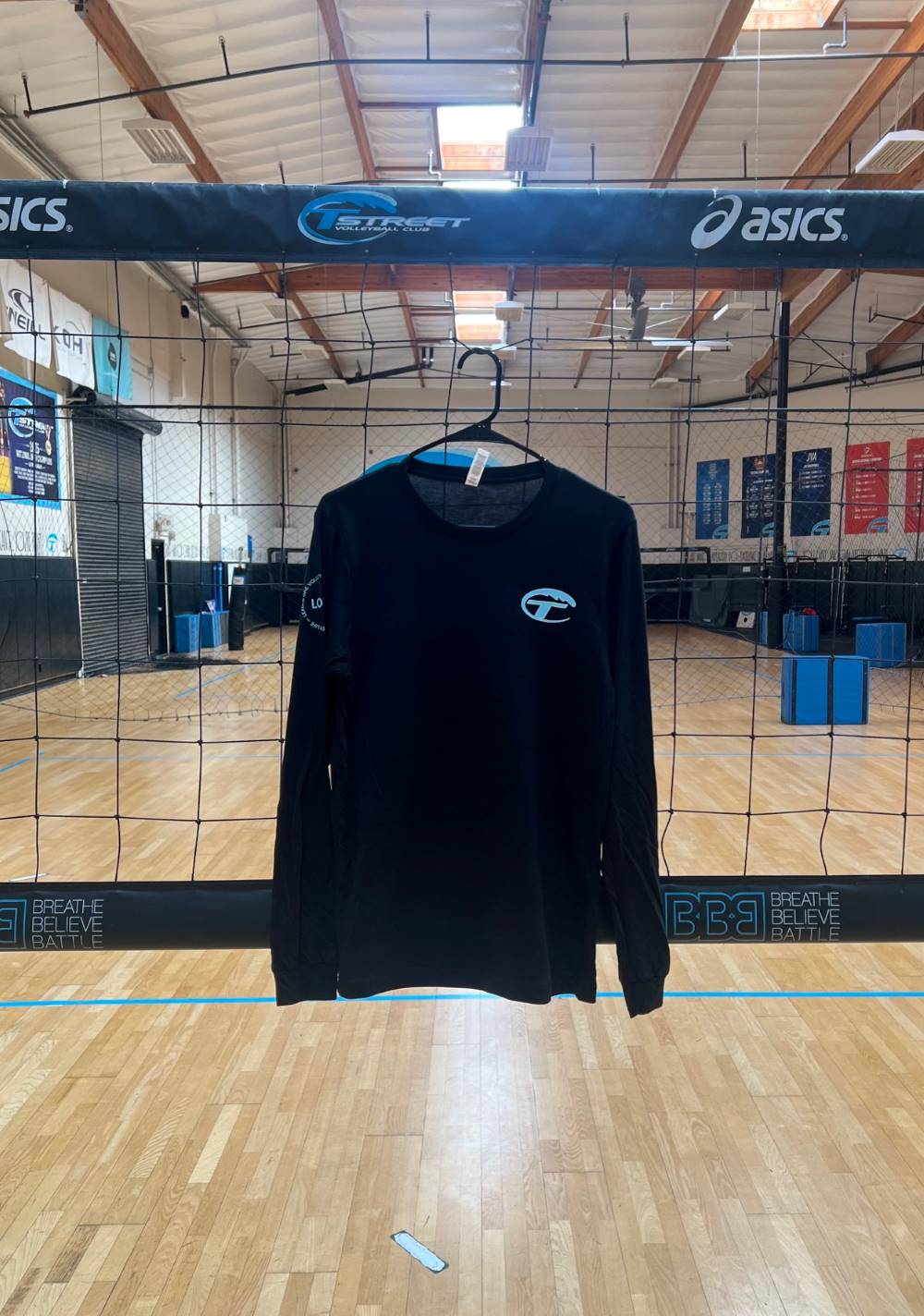 Bella Black T-Wave Long Sleeve Tshirt