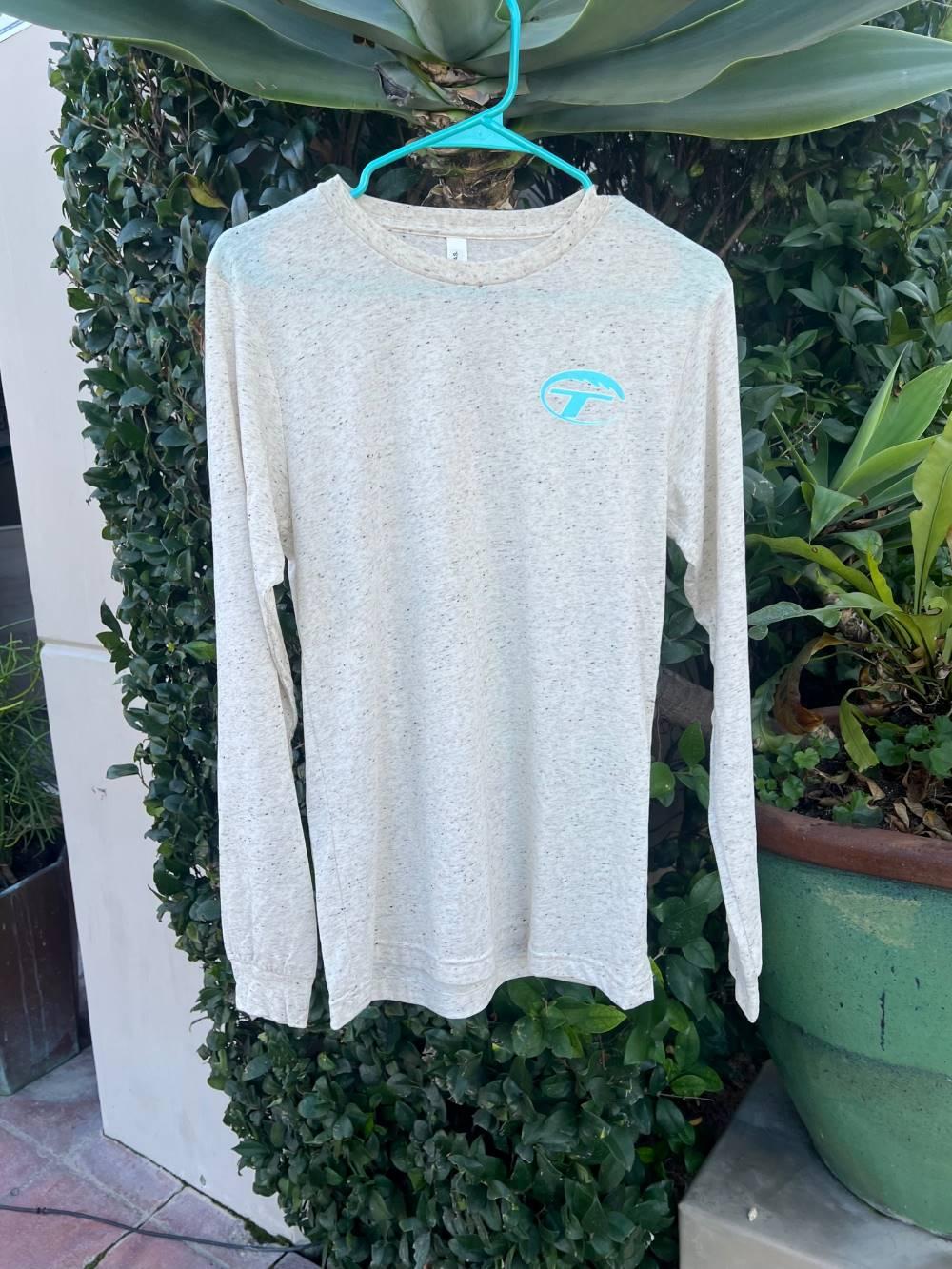 Bella Oatmeal T-Wave Long Sleeve Tshirt