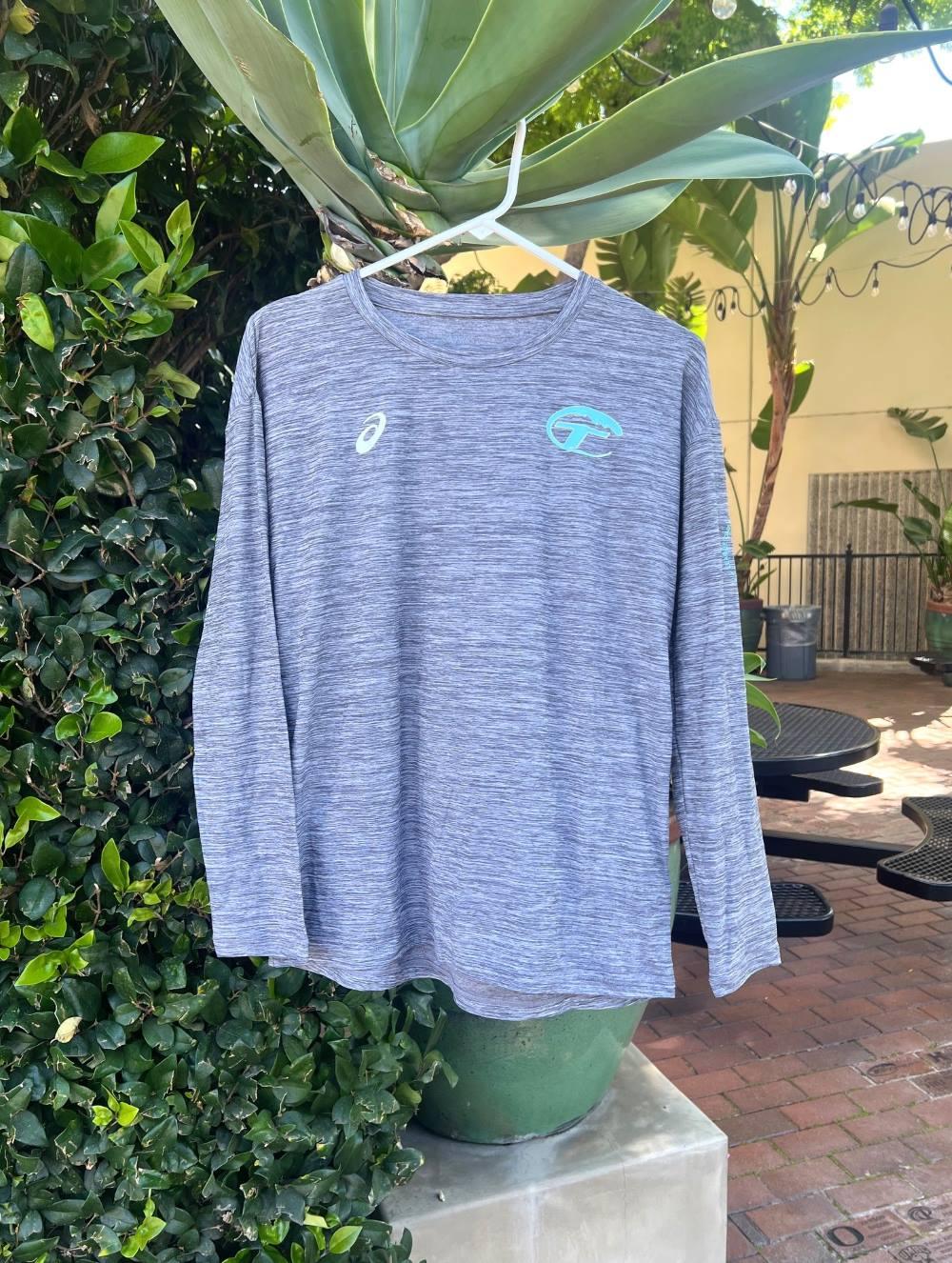 ASICS Long Sleeve Warm Up Shirt Heather Grey